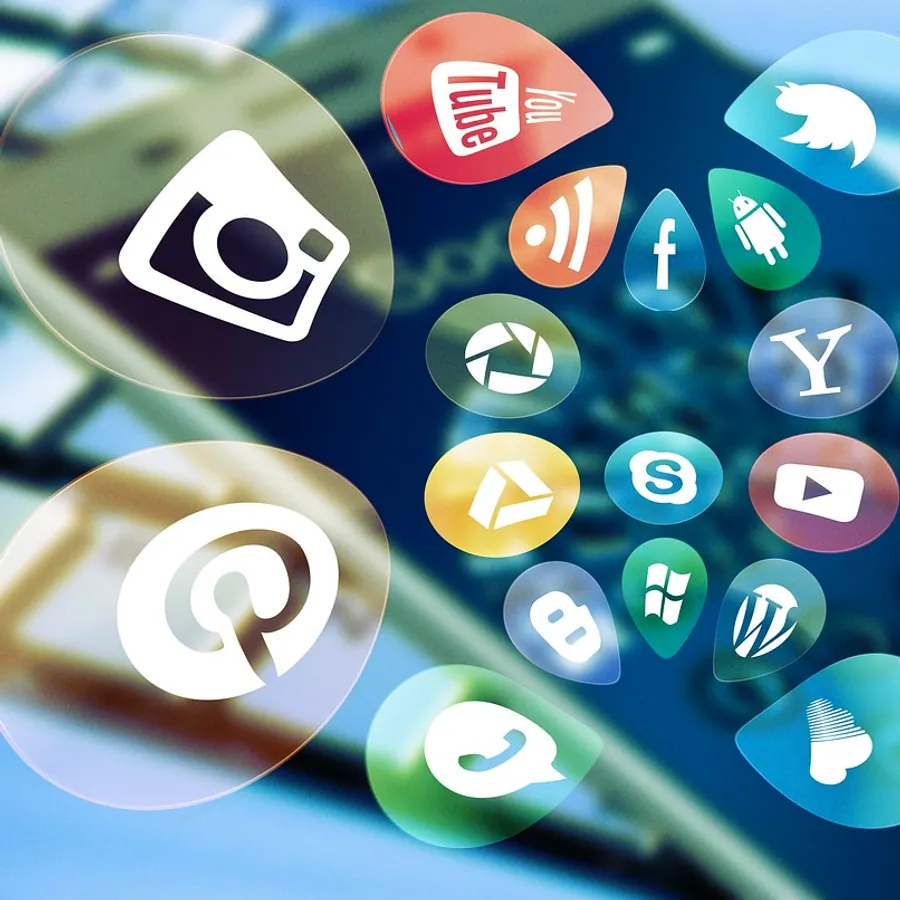 Social media, social and keyboard